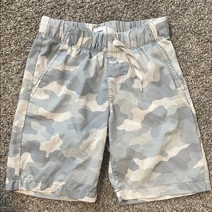 Old Navy Kids Camo Swim Shorts - Gray and Tan